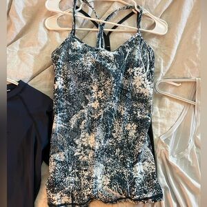 Multicolored lululemon razor back athletic thank top